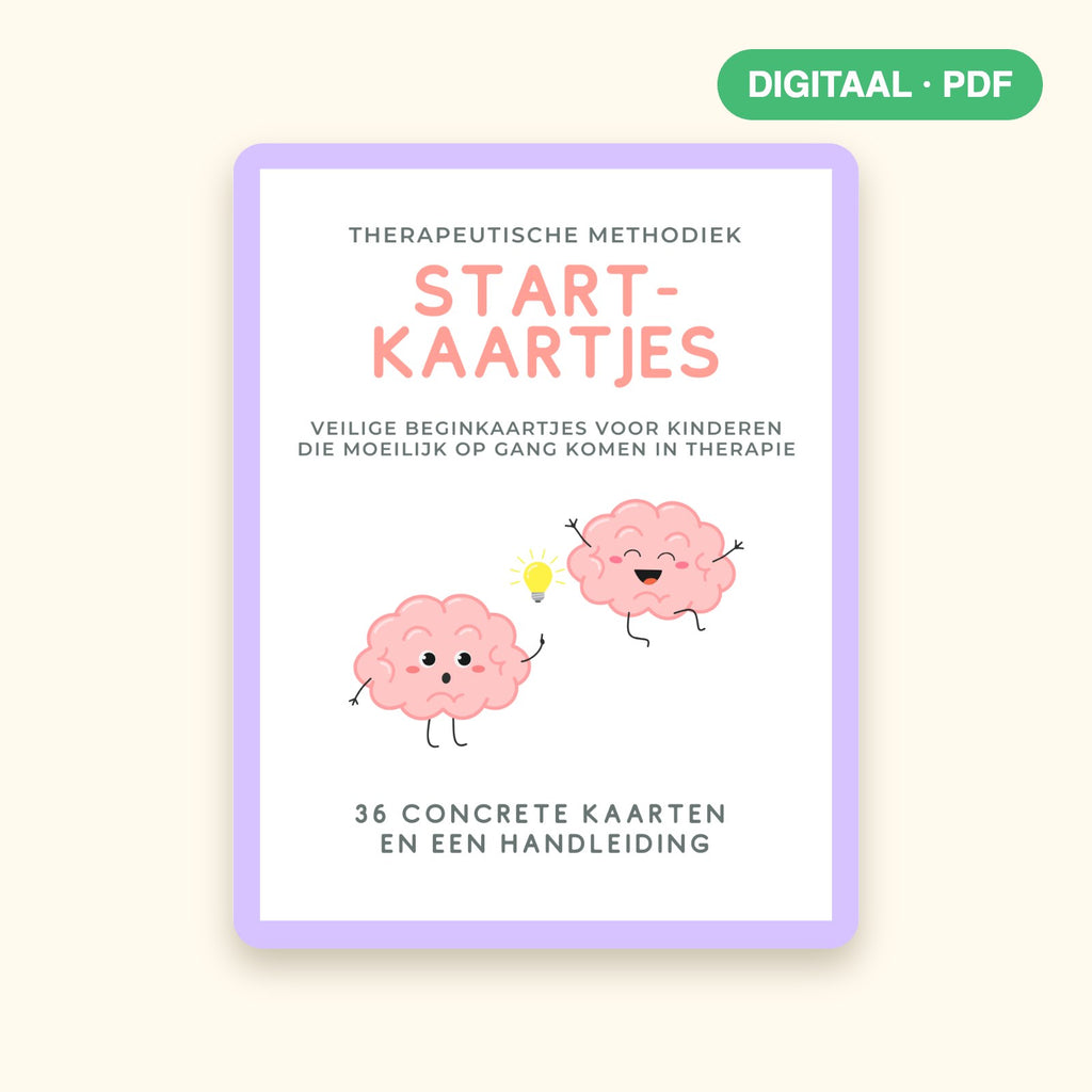 Startkaartjes – digitale kaartenset (PDF) voor de start van kindertherapie