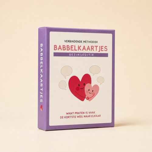 Babbelkaartjes Gezinseditie XL – kaartenset met 120 gesprekskaartjes voor gezinnen, van TherHappy