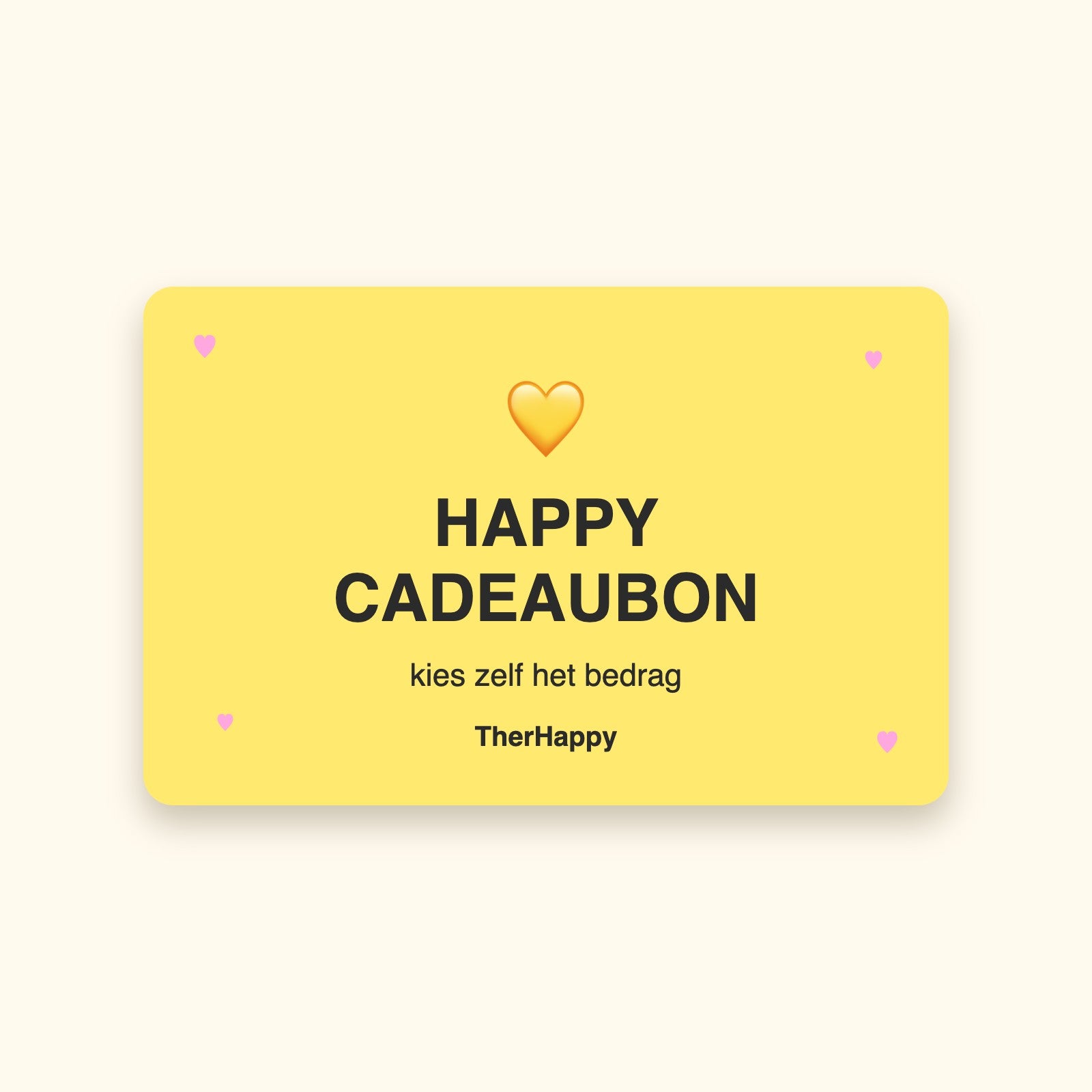 Happy Cadeaubon van TherHappy – digitale cadeaubon voor therapeutisch spelmateriaal